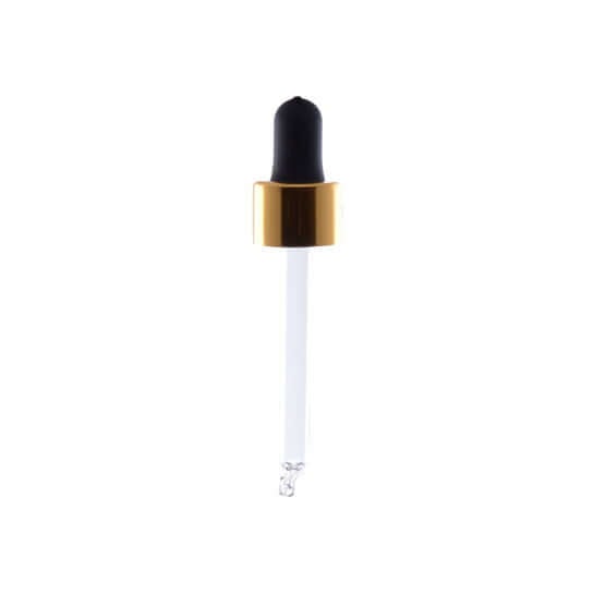 Guld Låg Med Sort Pipette 77 Mm    30 Ml    Din 18