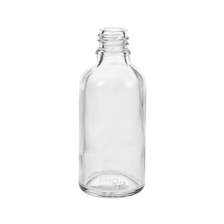 50 Ml  Klar Glasflaske   Din18