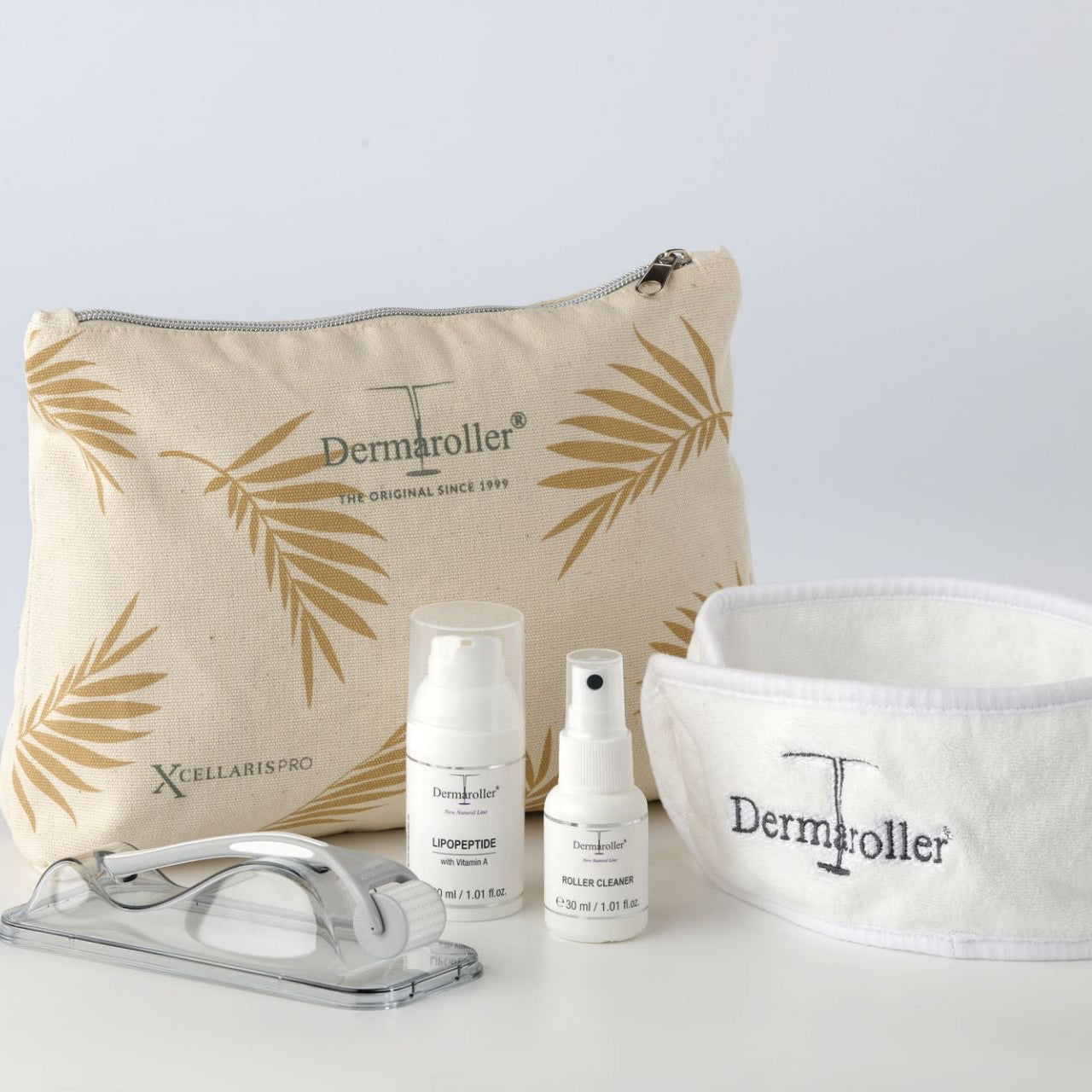 Original Dermaroller ?  Starter Kit Inkl  Lipopeptide Og Roller Rens