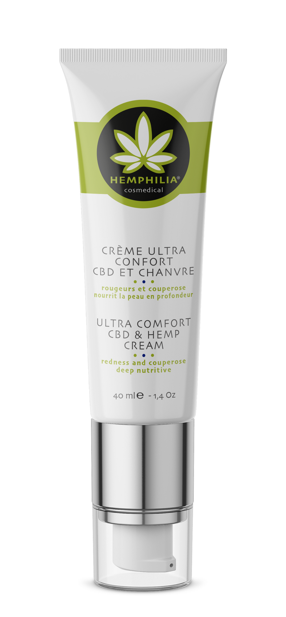 Hemphilia Anti Rødme Ansigtscreme Med Hamp økologisk 40 Ml