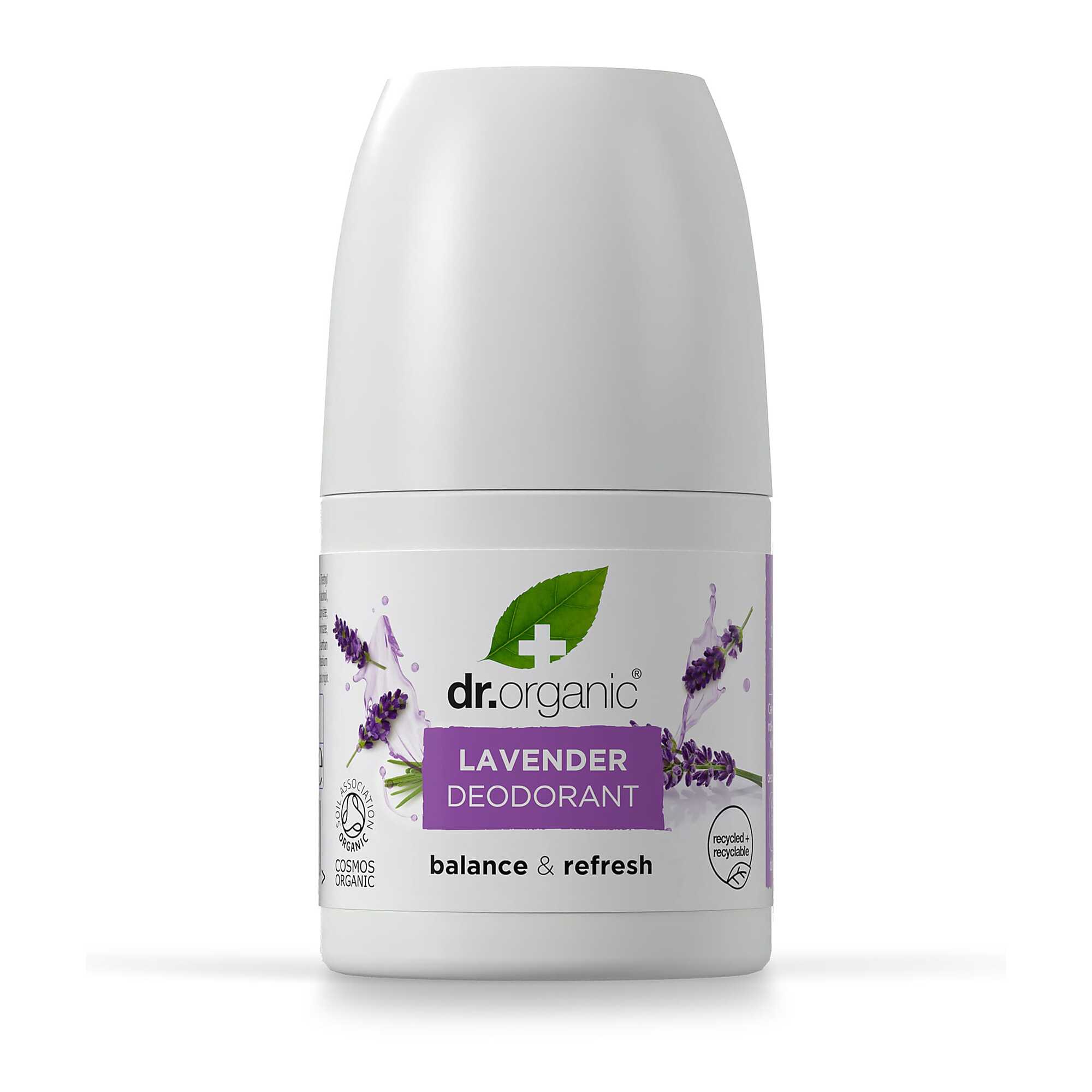 Dr Organic Deo Roll On Lavender 50 Ml