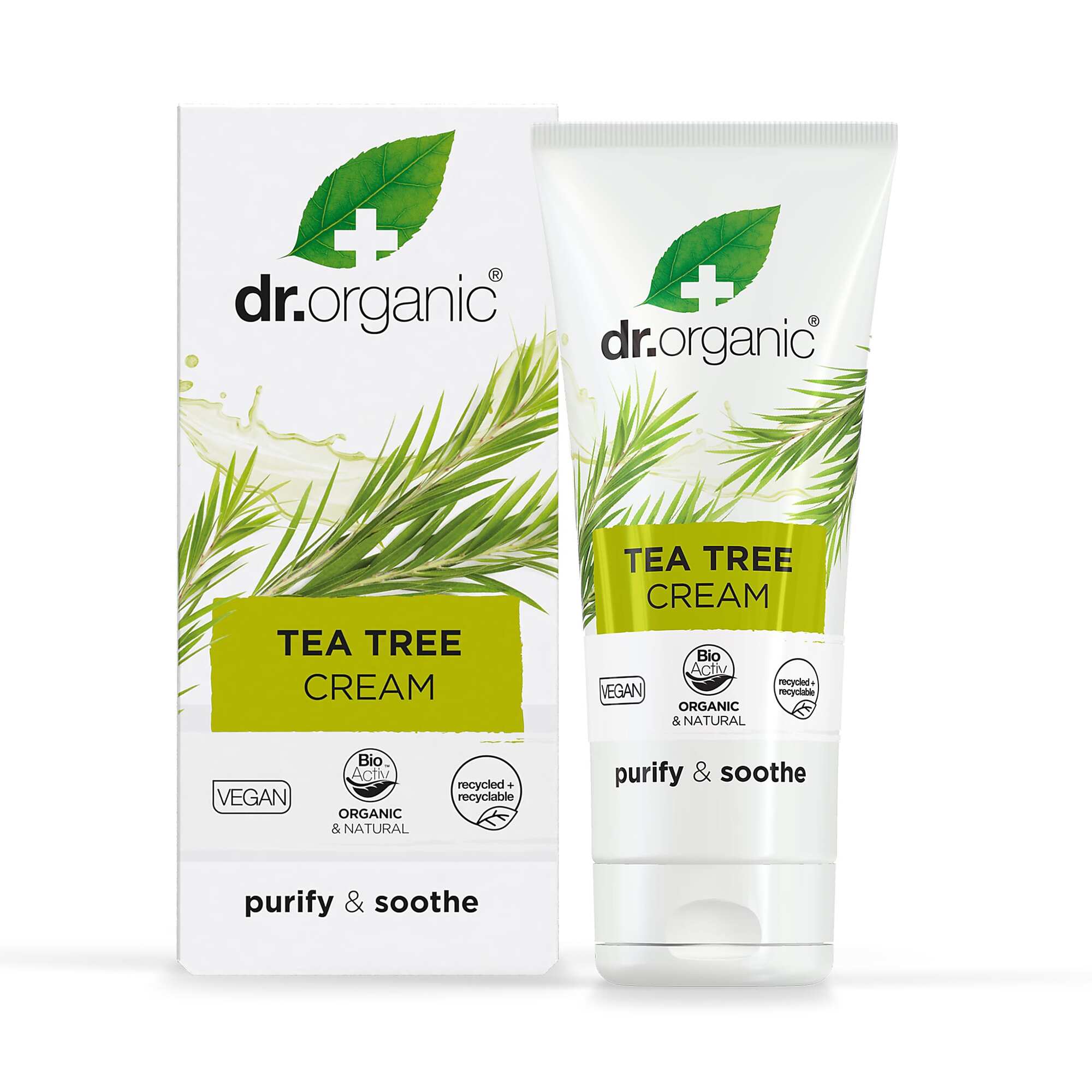 Antiseptisk Cream Tea Tree Dr  Organic   50 Ml