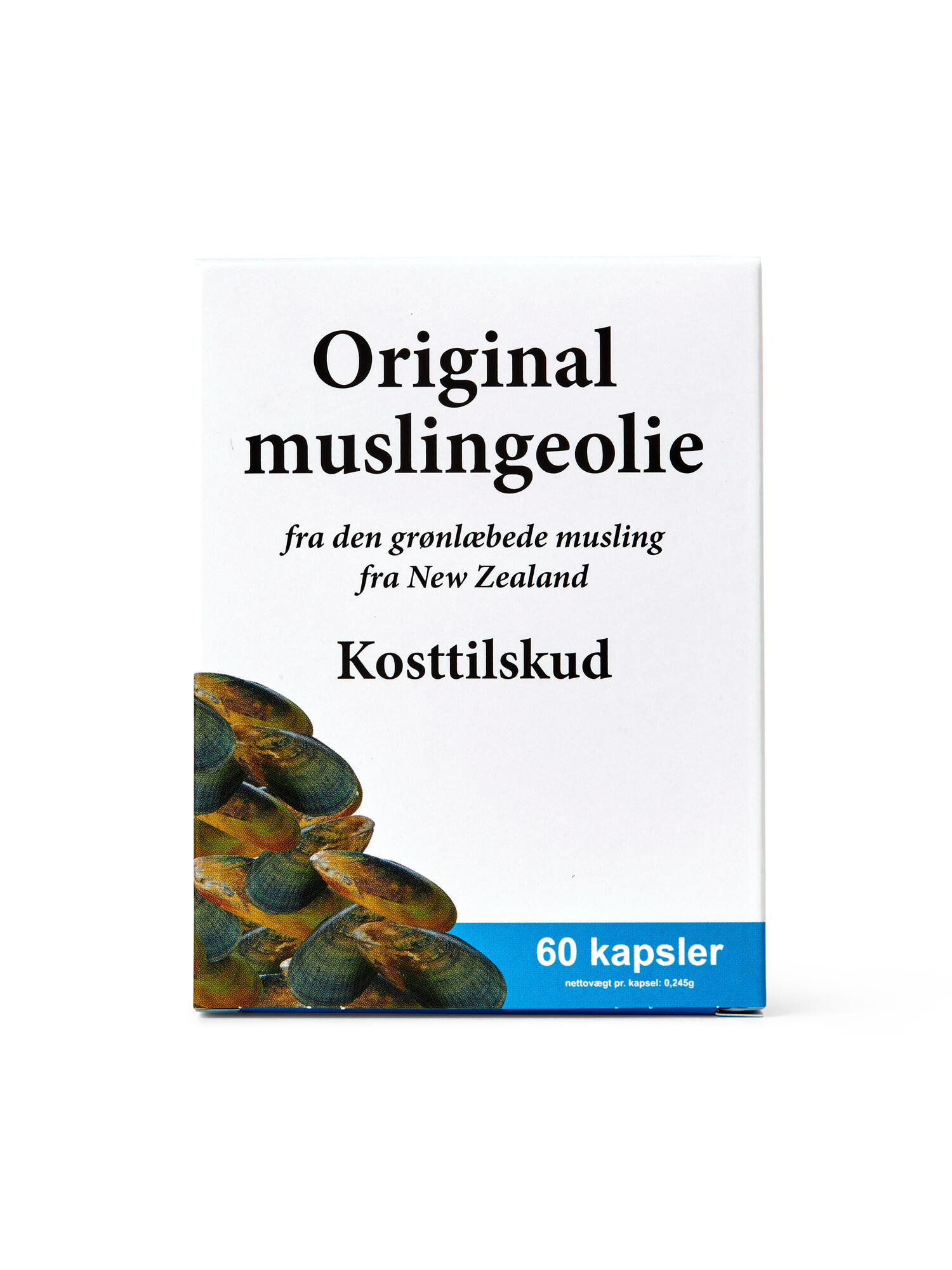 Orignal Muslingeolie 60 Kapsl