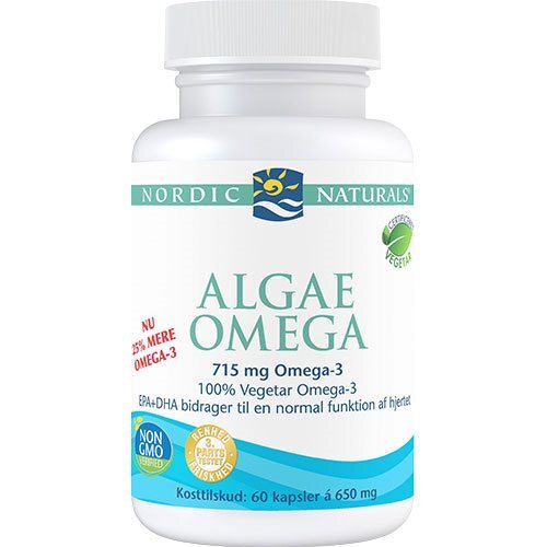 Algae Omega 3 Nordic Naturals   60 Kapsler