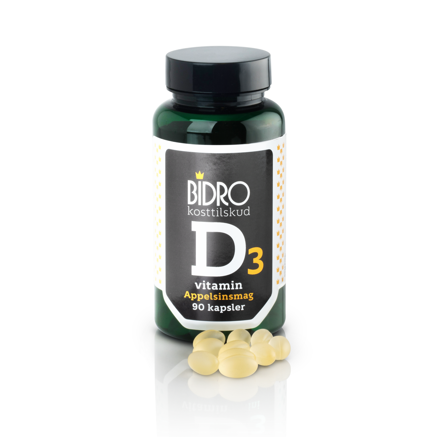 Bidro D Vitamin 38 Ug M Appelsinsmag 90 Kapsl