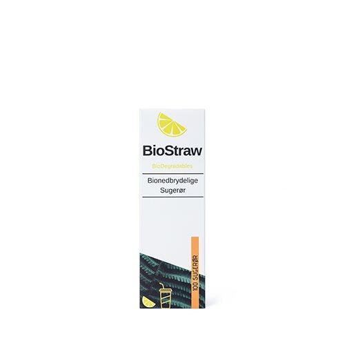 Biostraw Bionedbrydelige Sugerør   100 Sk