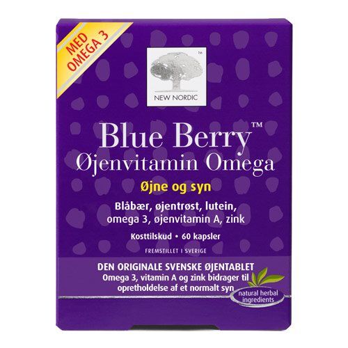 Blue Berry Omega 3   60 Kapsler