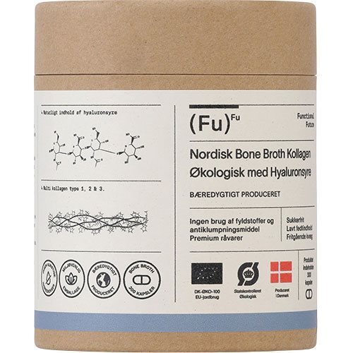 Bone Broth Collagen Med Hyaluronsyre økologisk   300 Kapsler