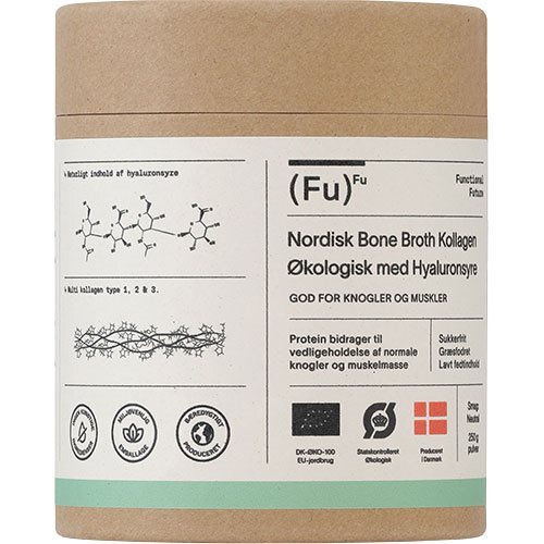 Bone Broth Collagen Med Hyaluronsyre økologisk Pulver   250 Gram
