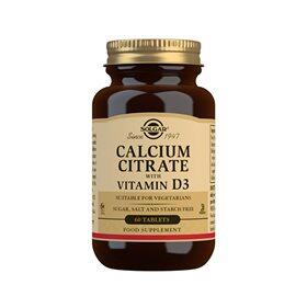 Solgar Calcium Citrate D3 60 Tab