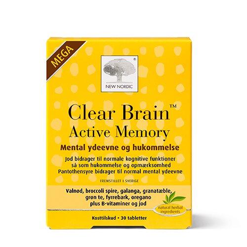 Clear Brain Active Memory Mega 30 Tabletter