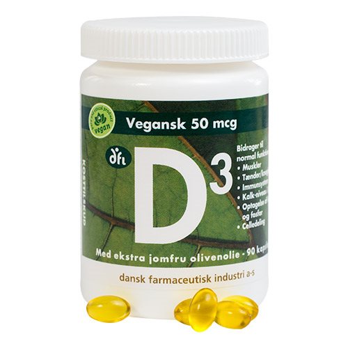 D3 Vitamin 50 Mcg Vegansk   90 Kapsler