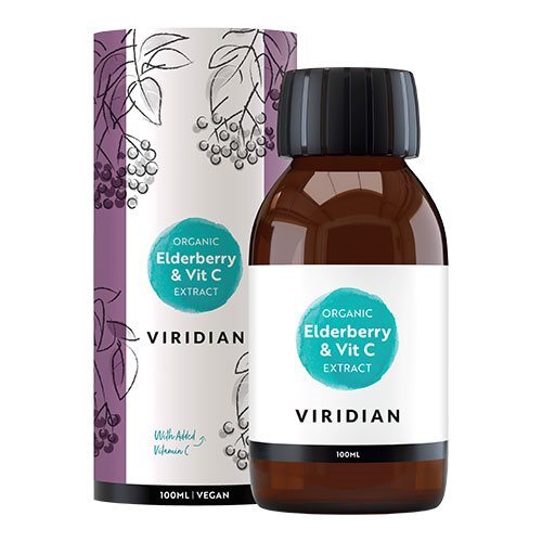 Elderberry Sirup M Vit C Ekstrakt økologisk 100 Ml