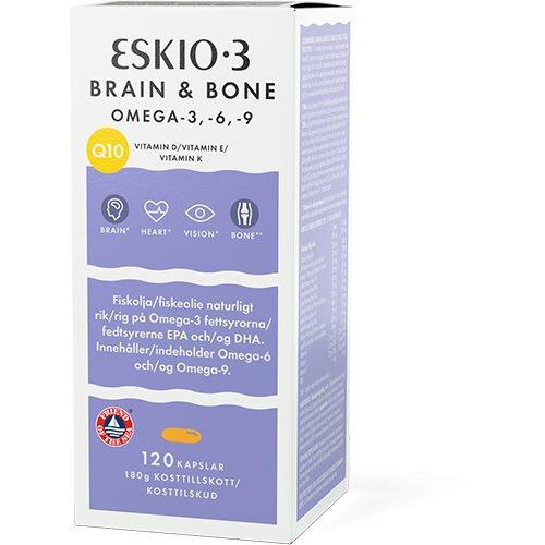 Eskio3 Brain Bone Omega 3 6 9 120 Kapsler