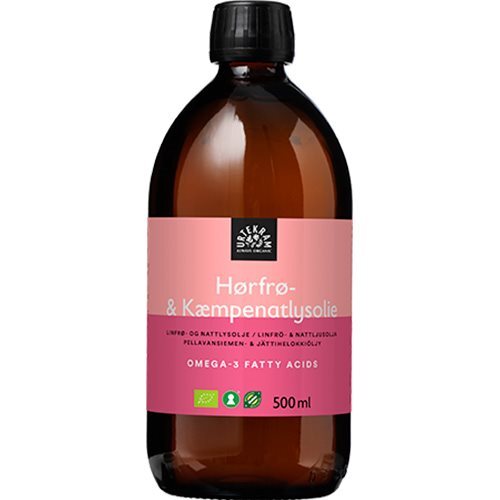 Hørfrø Kæmpenatlysolie økologisk 500 Ml