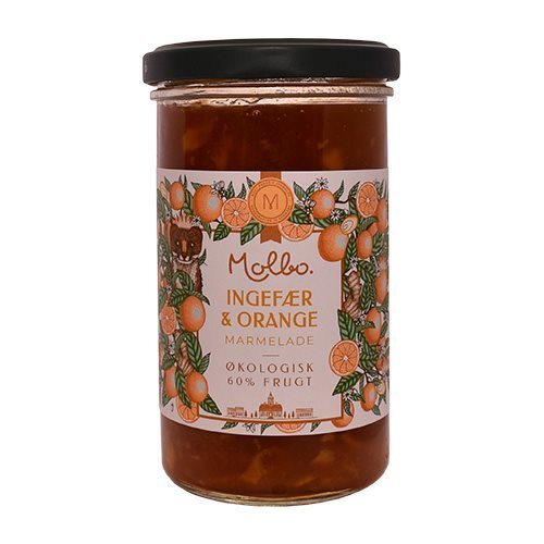 Ingefær Orange Marmelade Molbo ø 290 G
