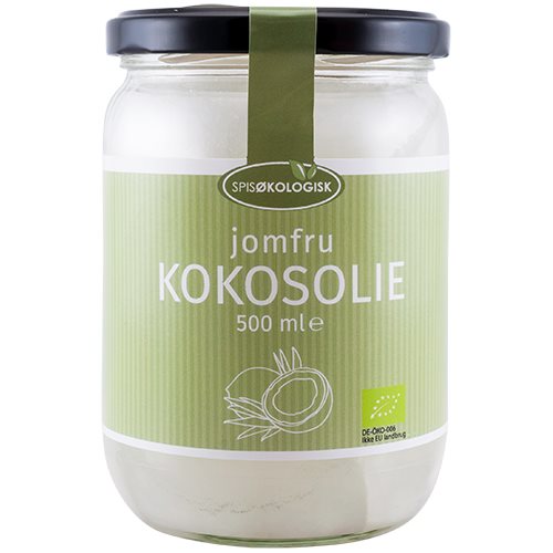 Kokosolie Koldpresset Extra Jomfru ø Spis økologisk   500 Ml