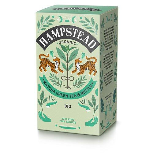 Hampstead Matcha Grøn Te Brændenælde økologisk 20 Breve