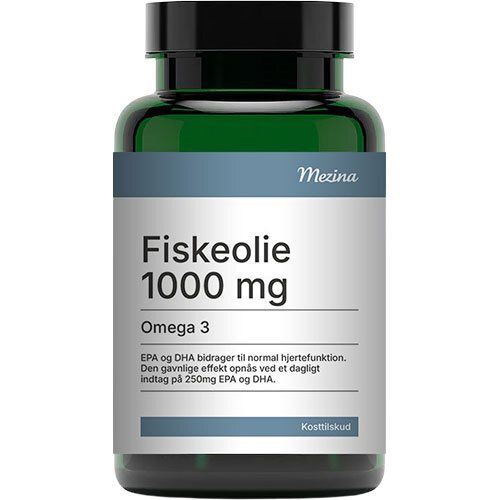 Mezina Fiskeolie Omega 3 1000 Mg 120 Kapsler