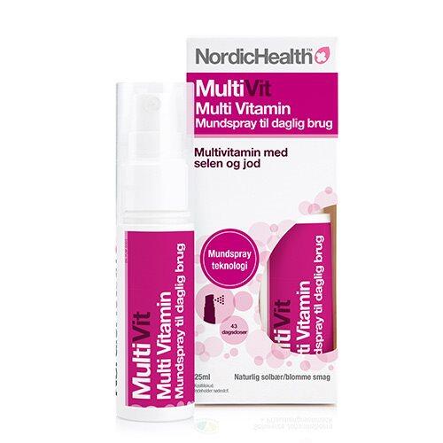Multi Vitamin Mund Spray Nordic Health 25 Ml