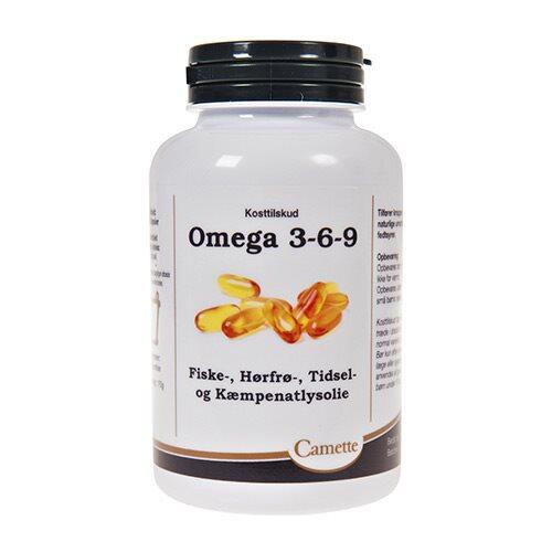 Camette Omega 3 6 9   120 Kapsler