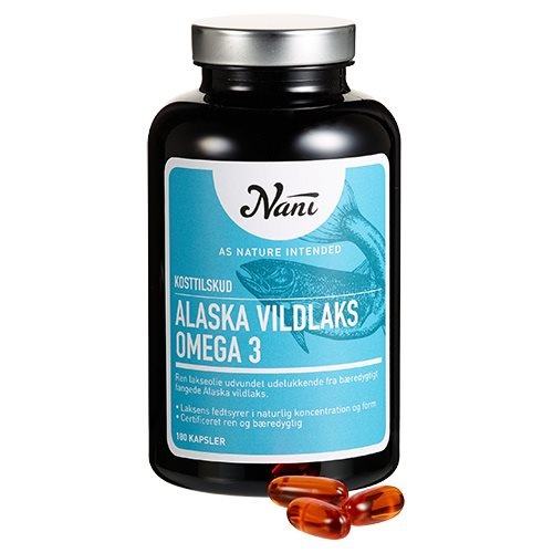 Nani Food State Omega 3 Alaska Vildlaks 180 Kapsler