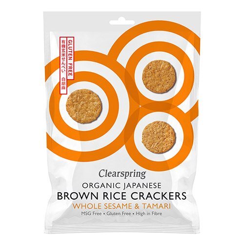 Rice Cracker Sesame økologisk 40 Gram