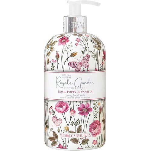 Baylis   Harding Royale Garden Rose  Poppy   Vanilla Hand Wash   500 Ml
