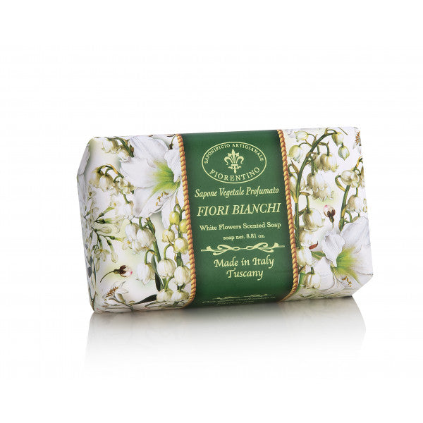 Italiensk Fiorentino Håndsæbe Fiori Bianchi Sæbe 250 G