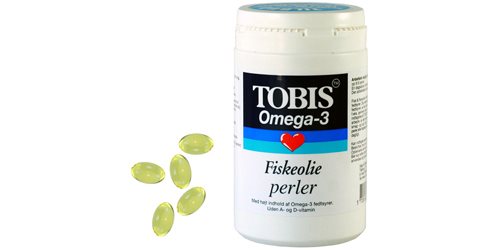 Tobis Fiskeolie Omega 3 Perler 500 Mg 200 Kapsler