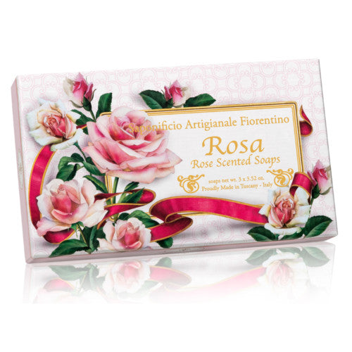 Rose Scented Soaps 3 Stk
