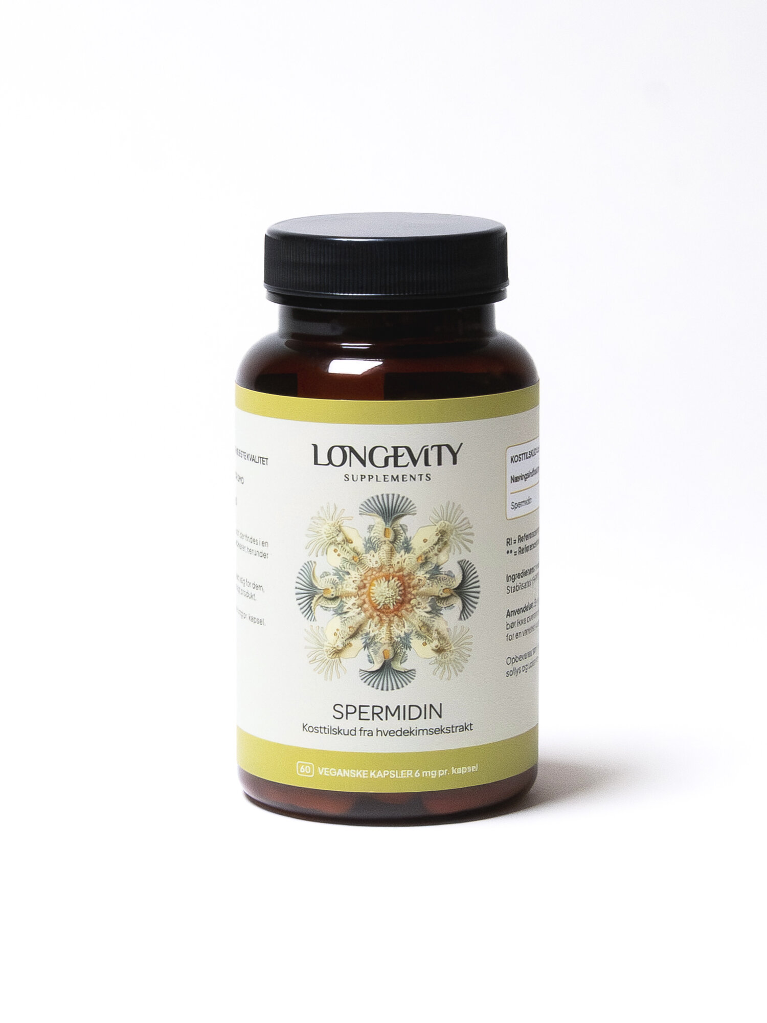 Longevity Supplements Spermidin 6mg 60 Kapsler