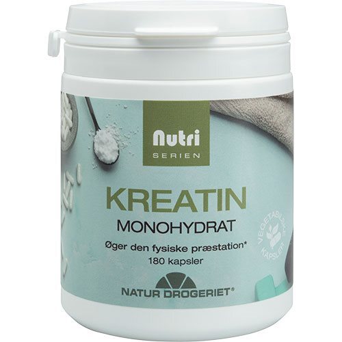 Nutri Serien Kreatin Monohydrat Kapsler  180kap