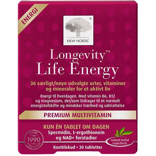 New Nordic Longevity Life Energy 30tab
