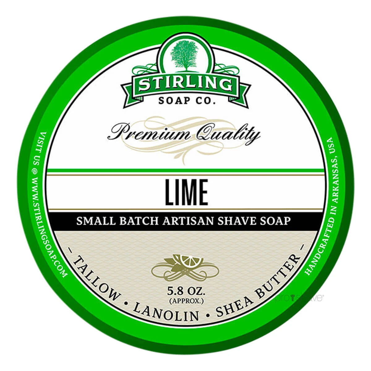 Stirling Soap Company Barbersæbe Lime 170 Ml