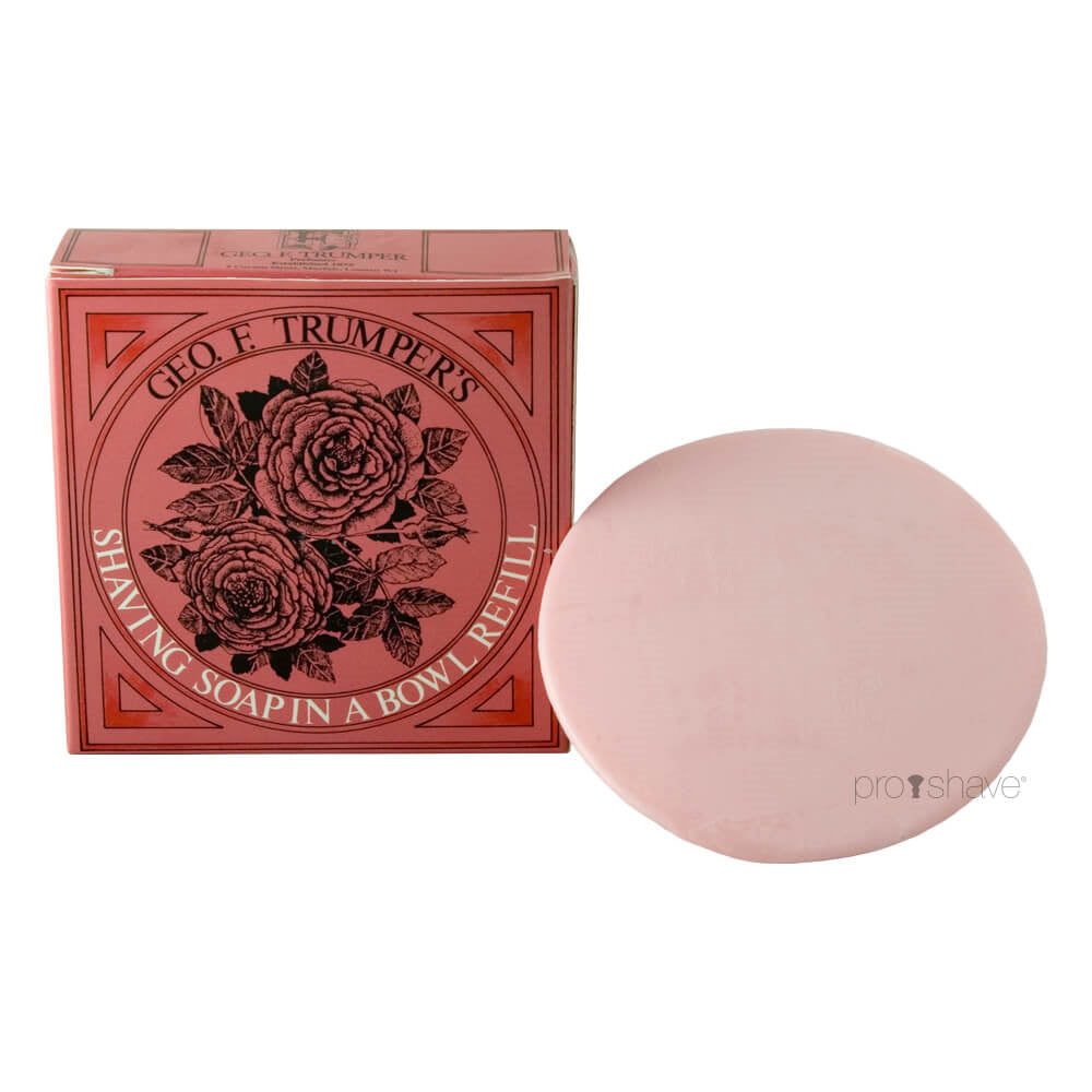 Geo F  Trumper Barbersæbe  Refill  Rose  80 Gr