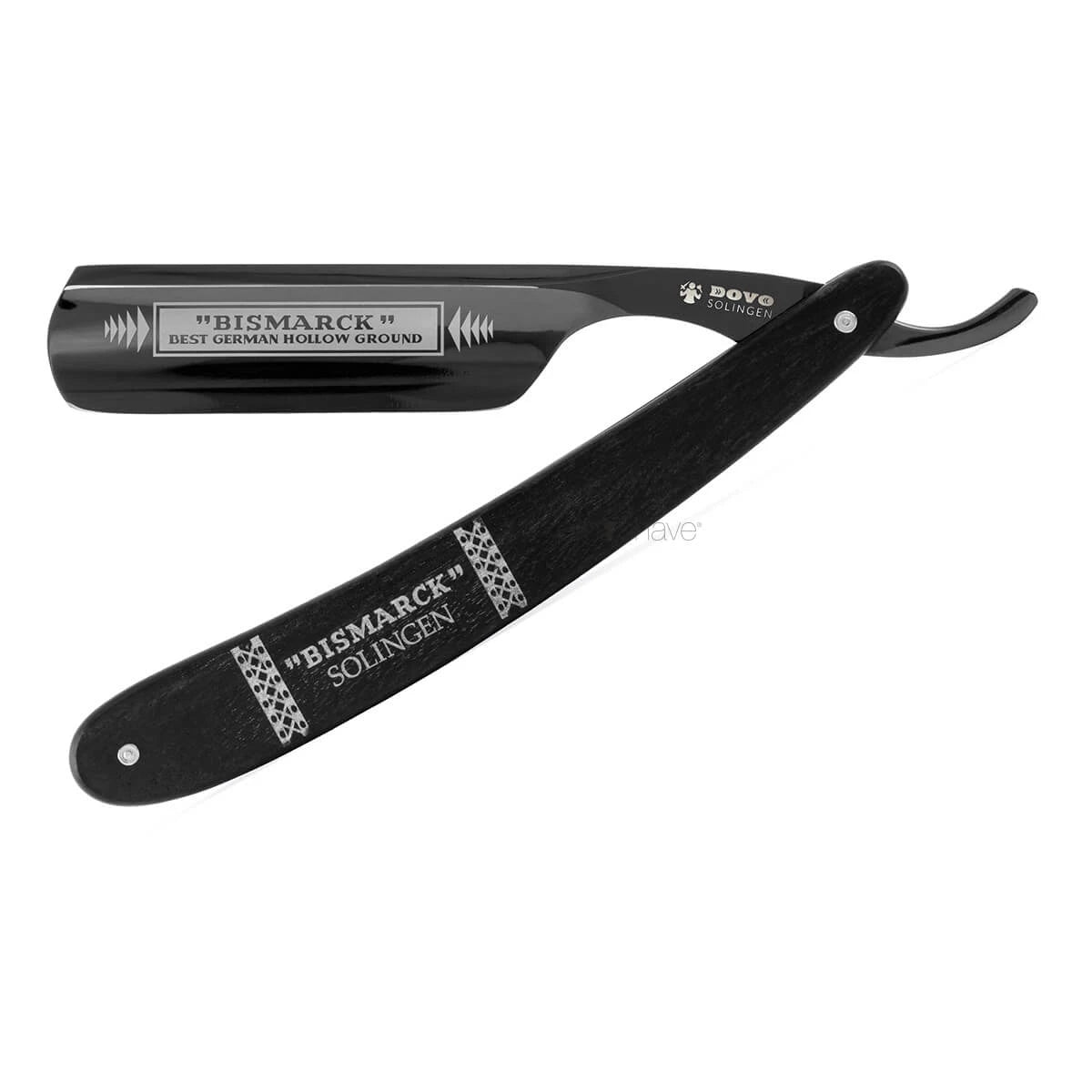 Dovo Solingen Straight Razor 6 8 Round Nose Bismarck Sort Ibenholt