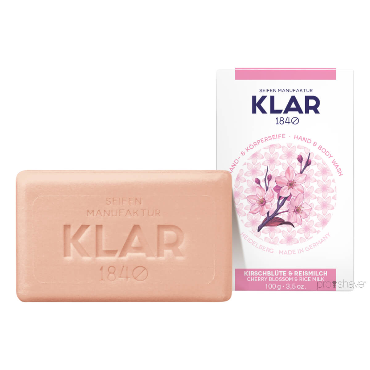 Klar Seifen Sæbe Kirsebærblomst Rismælk 100 Gr