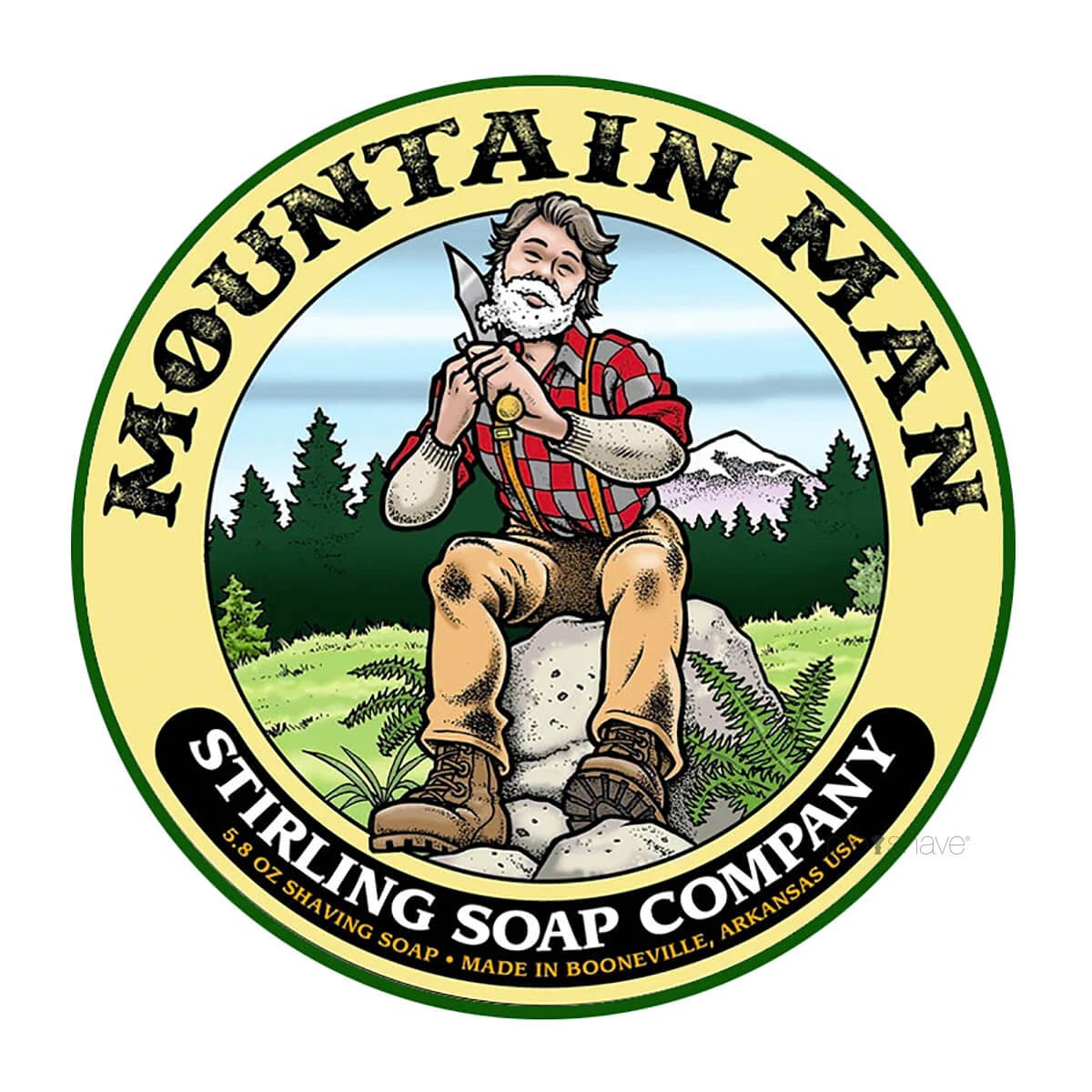 Stirling Soap Company Barbersæbe Mountain Man 170 Ml