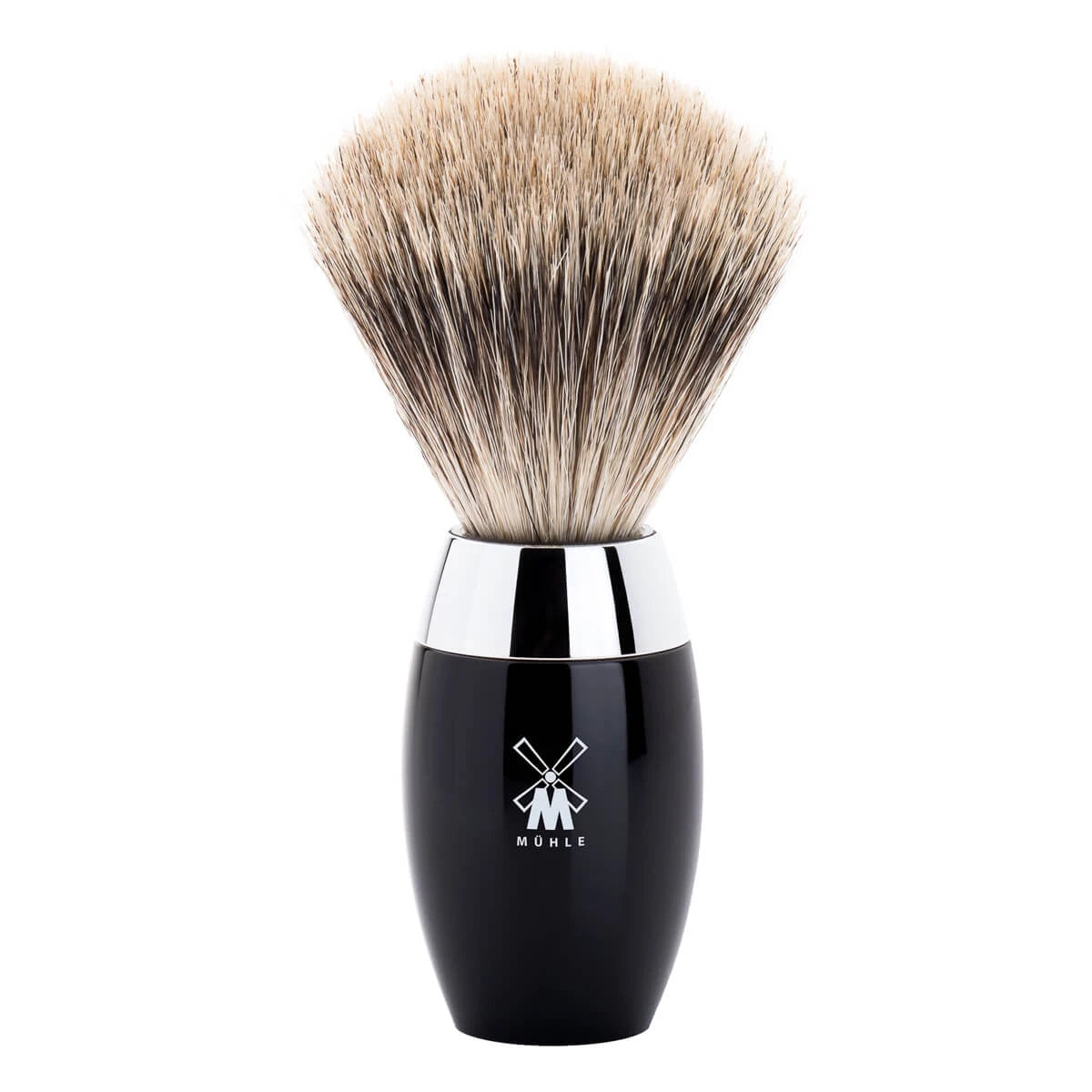 M? Hle Shaving Fine Badger Barberkost 21 Mm Kosmo Sort Kunstharpiks