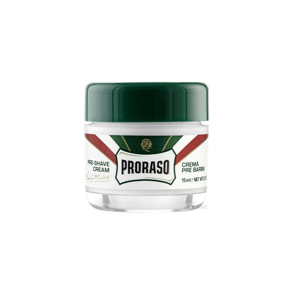 Proraso Preshave Cream Refresh Eucalyptus Menthol Rejsestørrelse 15 Ml