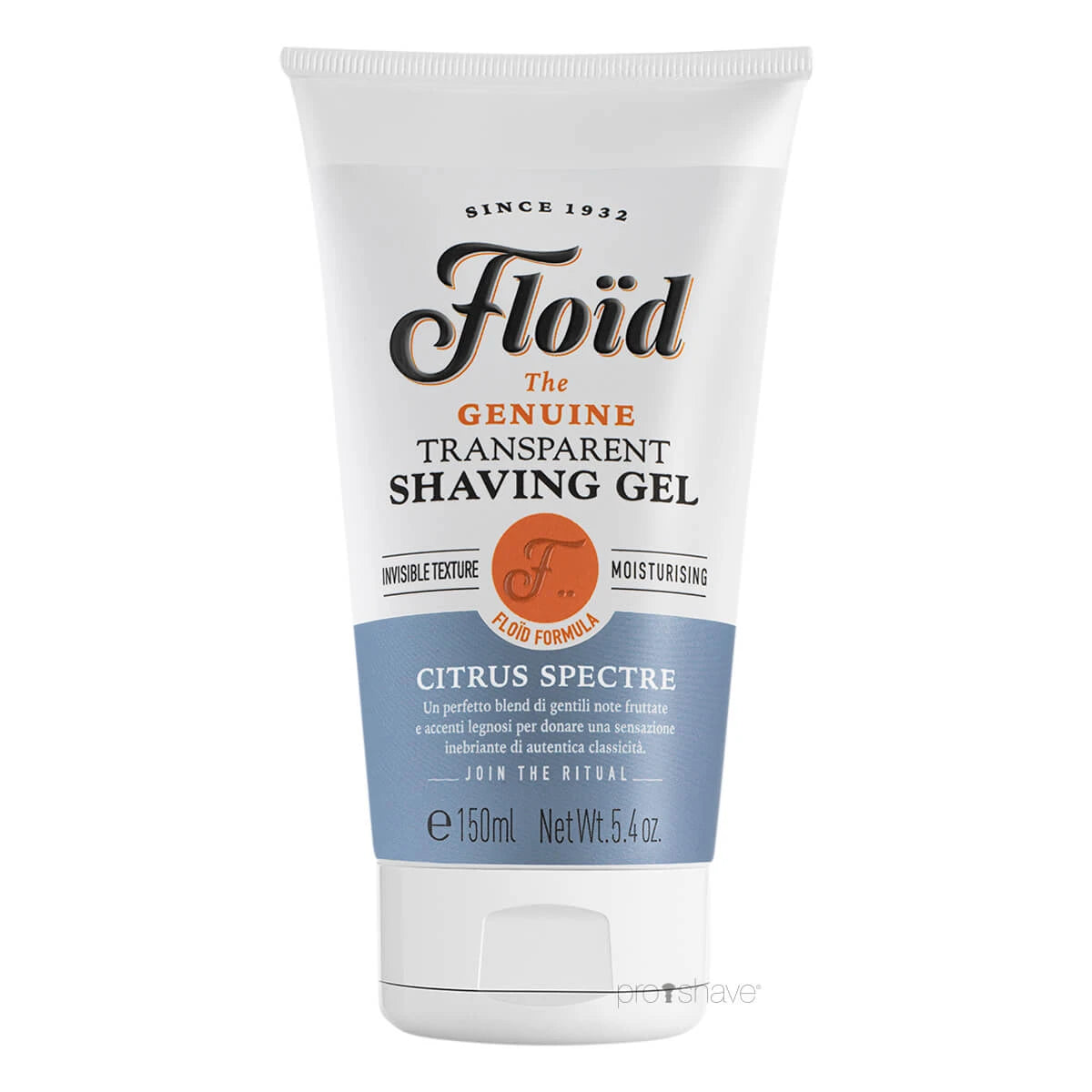 Flo? D Transparent Shaving Gel  Citrus Spectre  150 Ml
