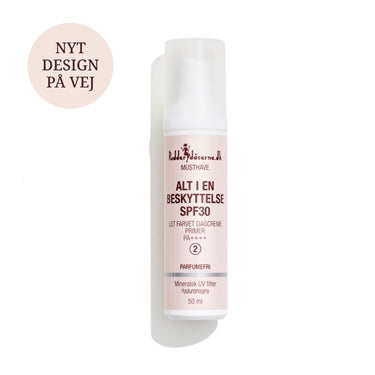 Pudderdåserne Alt I En Beskyttelse Spf30 Let Farvet Dagcreme Farve 2 Parfumefri 50 Ml