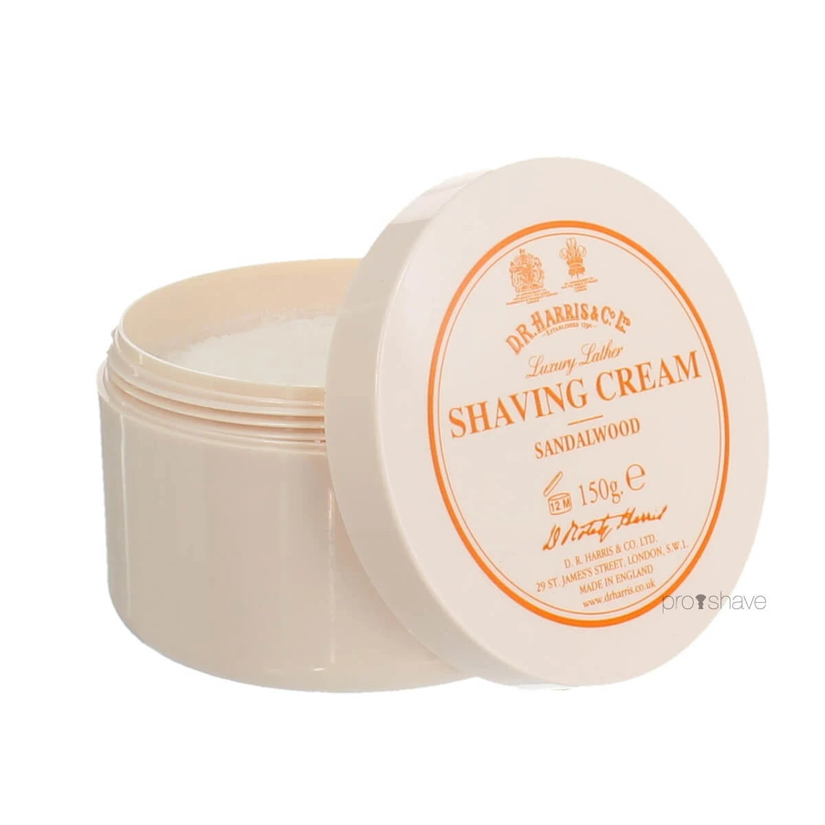 D R Harris Co Ltd Luksus Sandeltræ Barbercreme 150 Gr