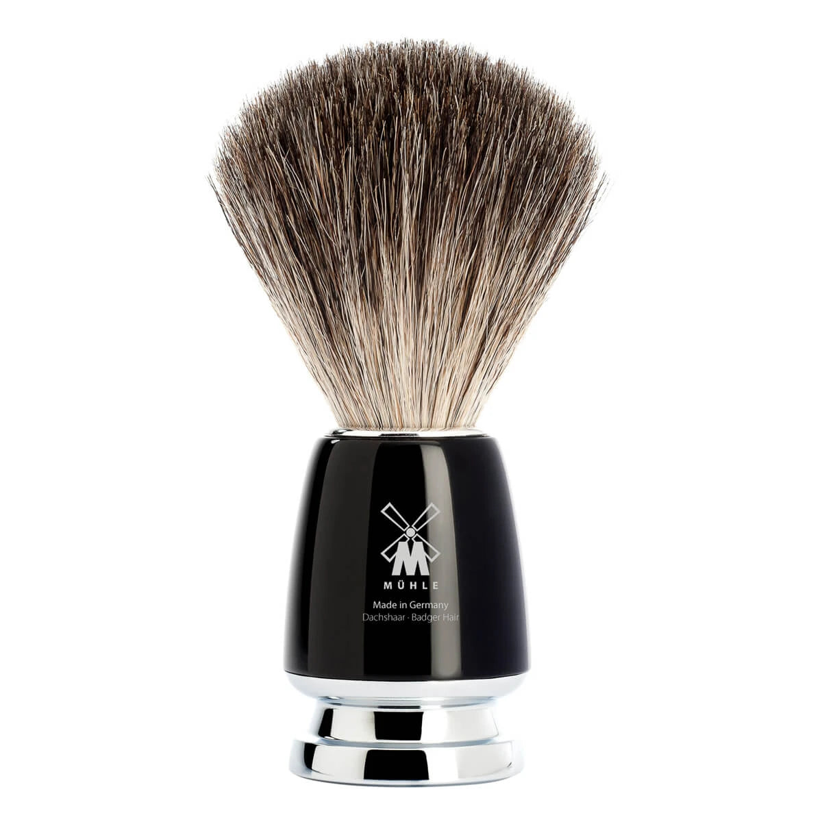 M? Hle Shaving Pure Badger Barberkost 21 Mm Rytmo Sort Kunstharpiks