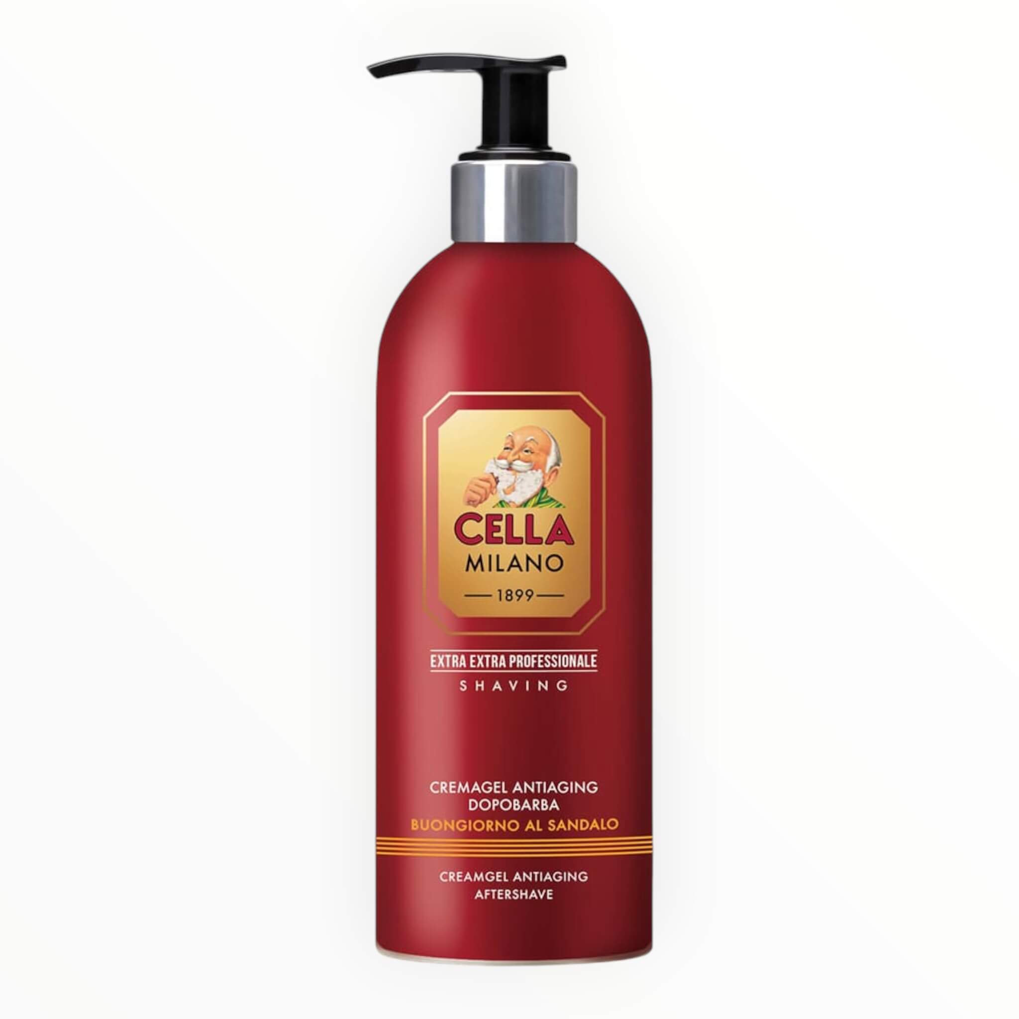 Cella Milano Aftershave Cream  Anti Aging  Buongiorno Al Sandalo 500 Ml