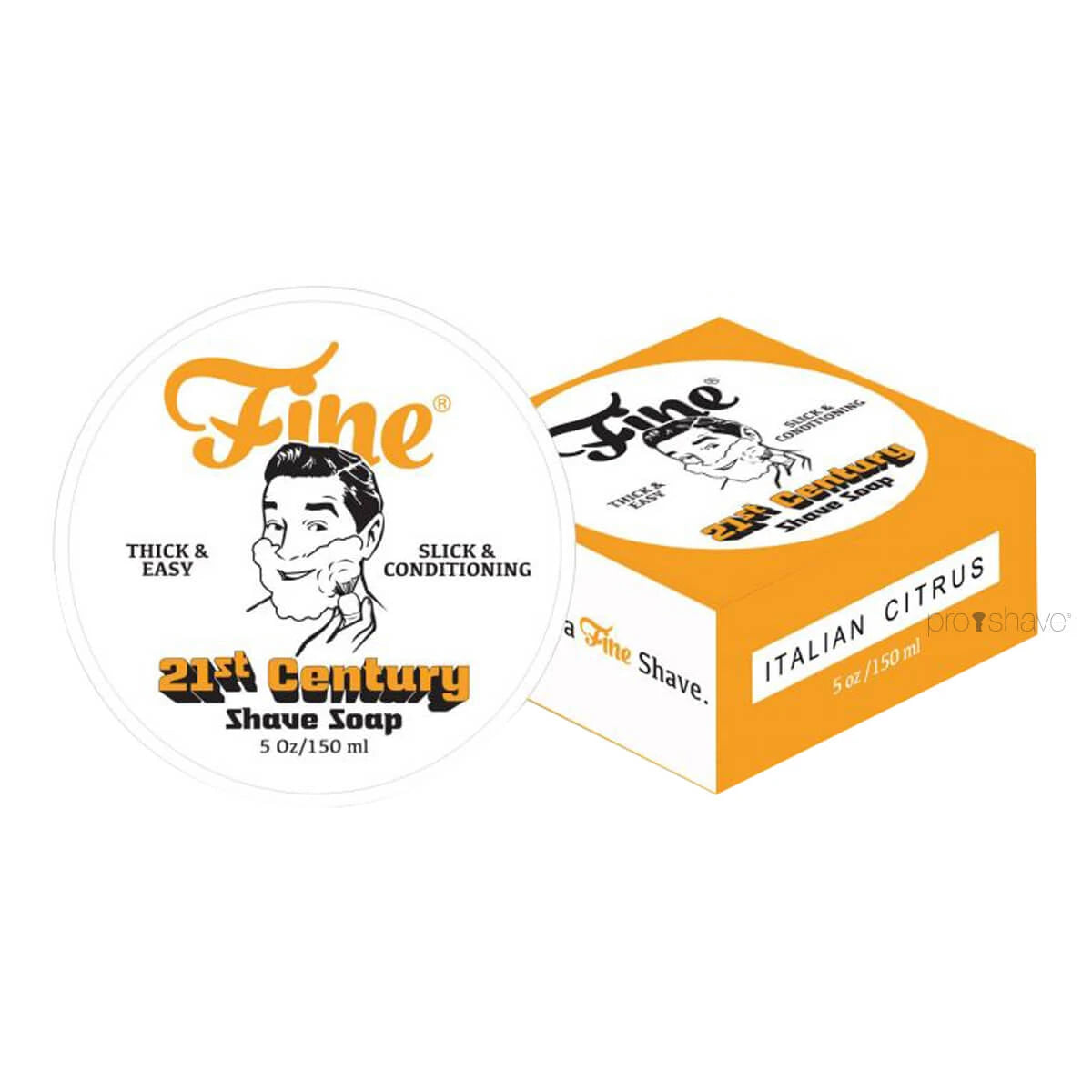 Fine Accoutrements Italian Citrus Barbersæbe I Skål 150 Ml