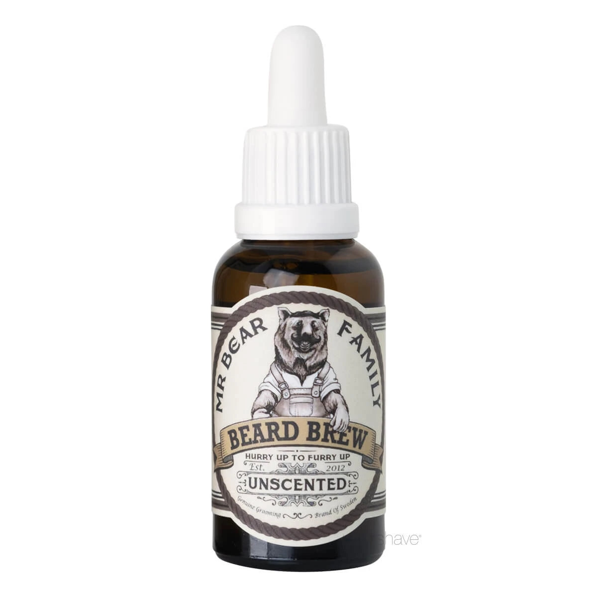 Mr  Bear Skægolie  Beard Brew Oil  Unscented  30 Ml