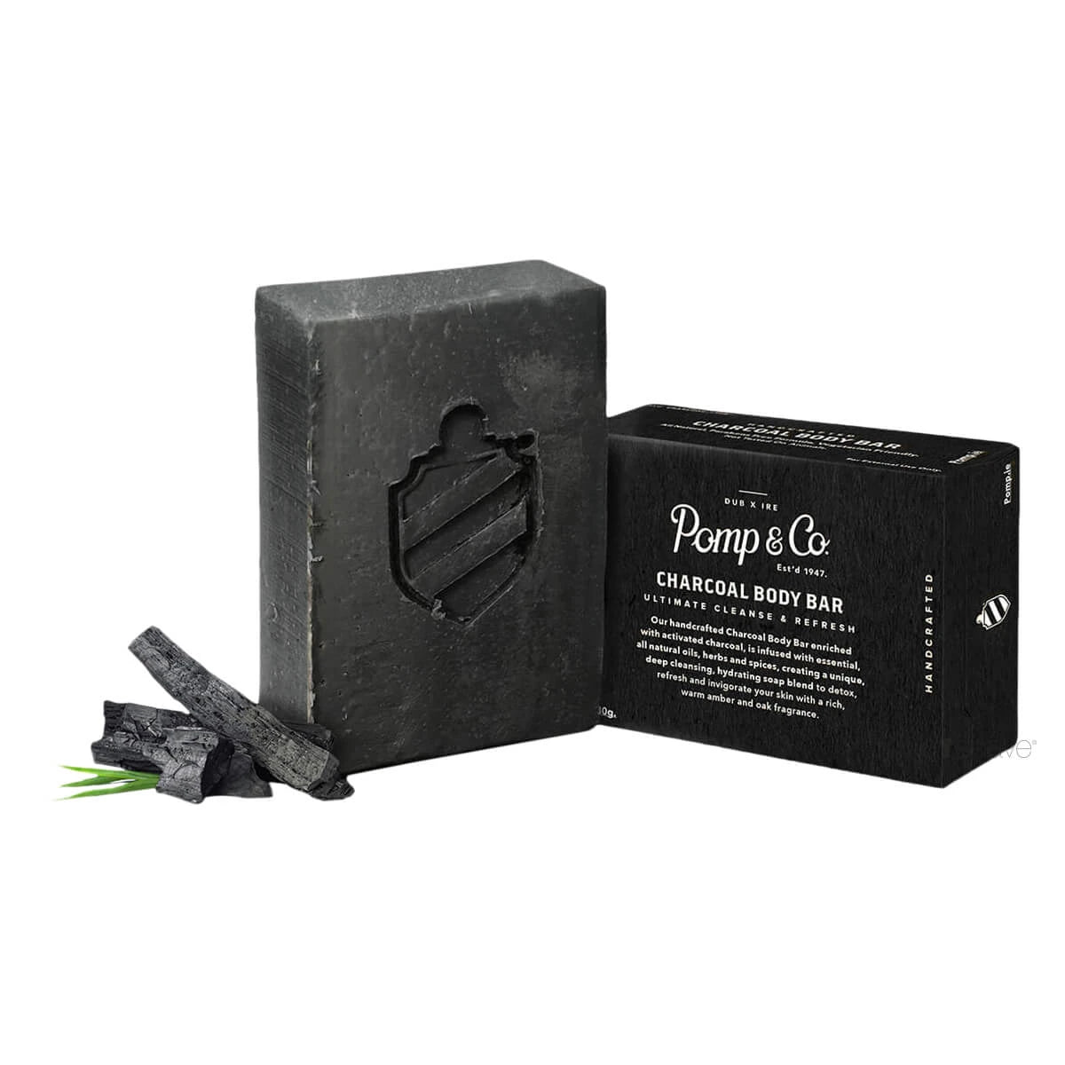 Pomp Co Charcoal Body Bar Soap 120 Gr