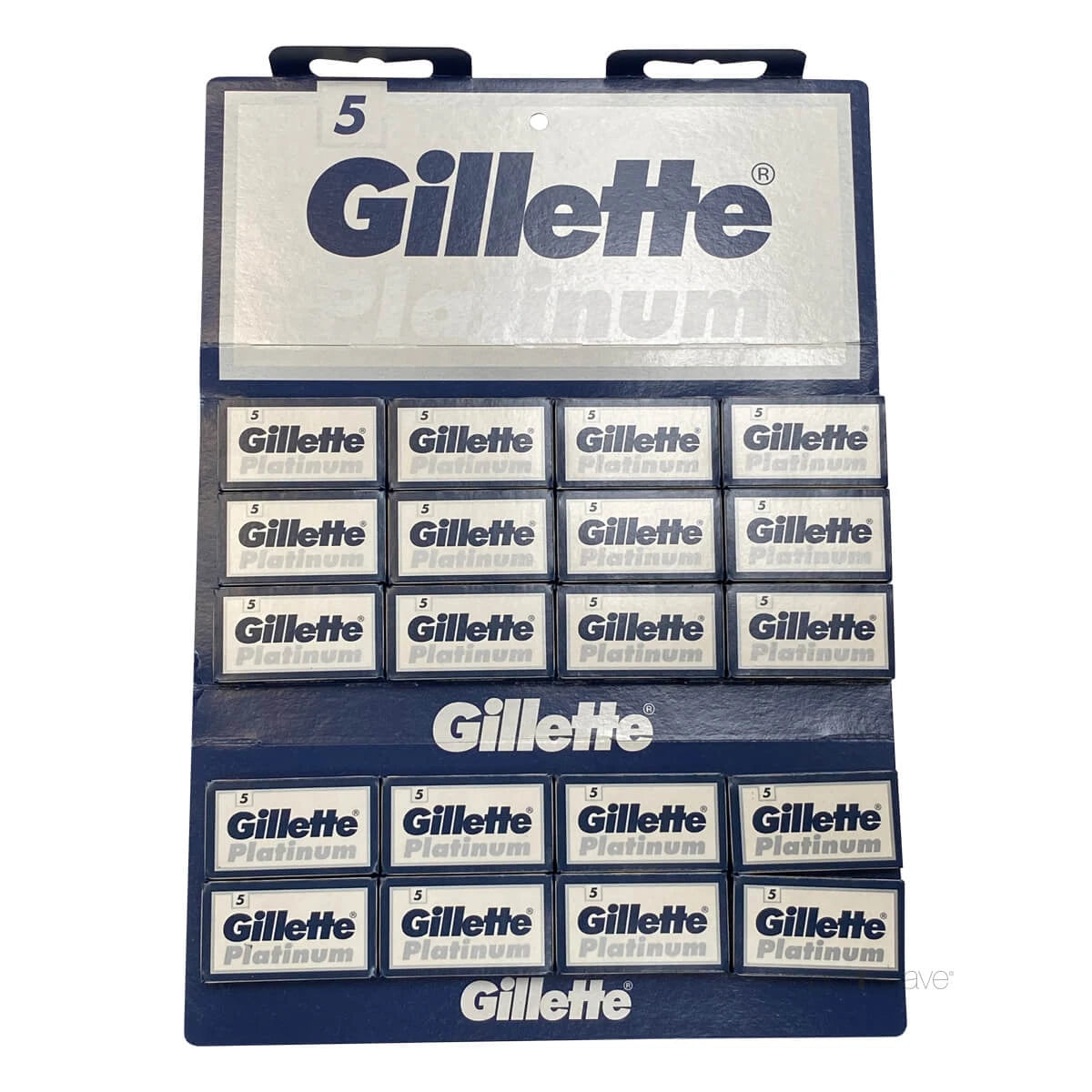Gillette Platinum De Barberblade  1 Stang  20x5 Stk   100 Stk